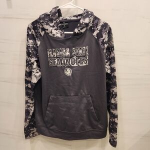 Florida State Seminoles Gray Camo Hoodie Boys XL